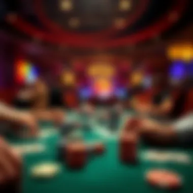 Illustration of strategic betting options in poker