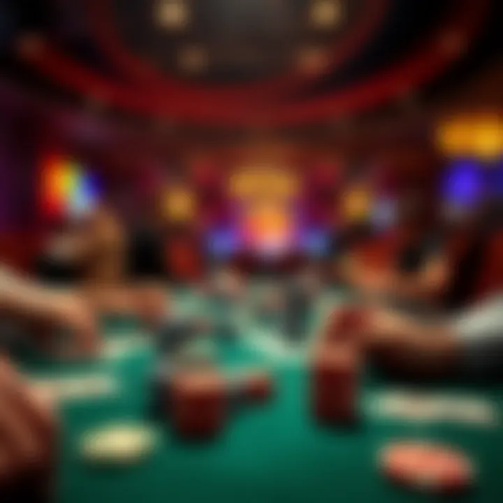 Illustration of strategic betting options in poker