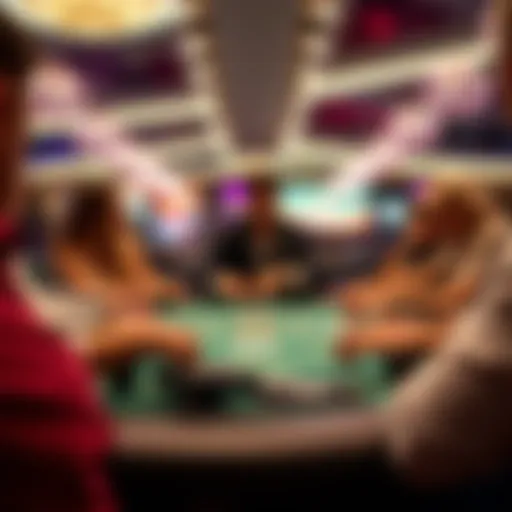 Visual representation of Ultimate Texas Hold'em gameplay