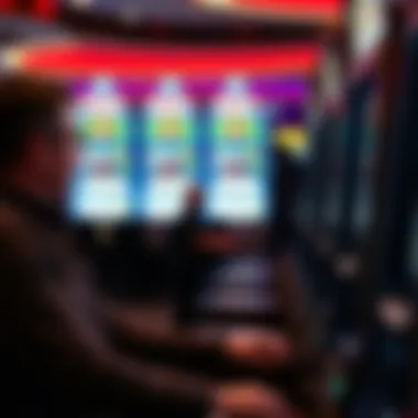 Strategic Gameplay in Action Player strategizing while playing video poker