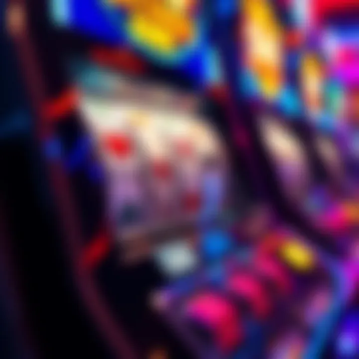 Illustration of paylines on a slot machine