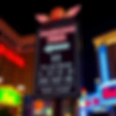 MGM Grand Parking Fee Signage MGM Grand Parking Fee Signage