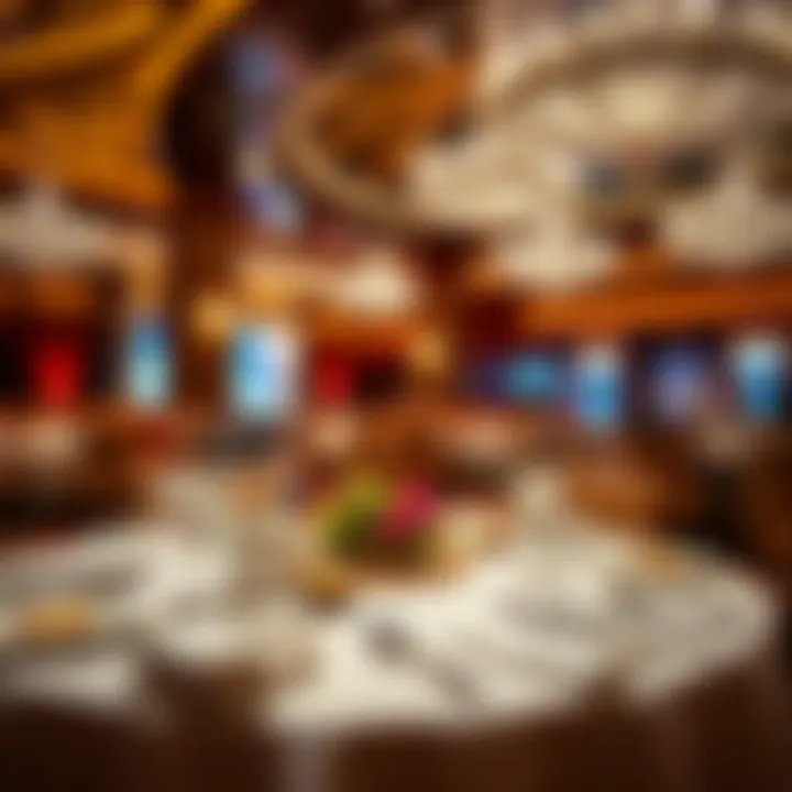 Exquisite dining setup in one of Mirage's high-end restaurants