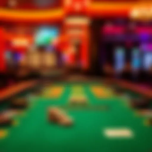 A vibrant poker table showcasing Mississippi Stud in action