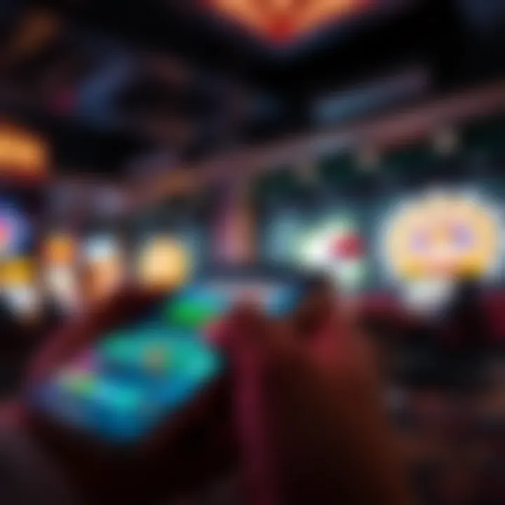 Conceptual image of mobile gaming in the casino industry