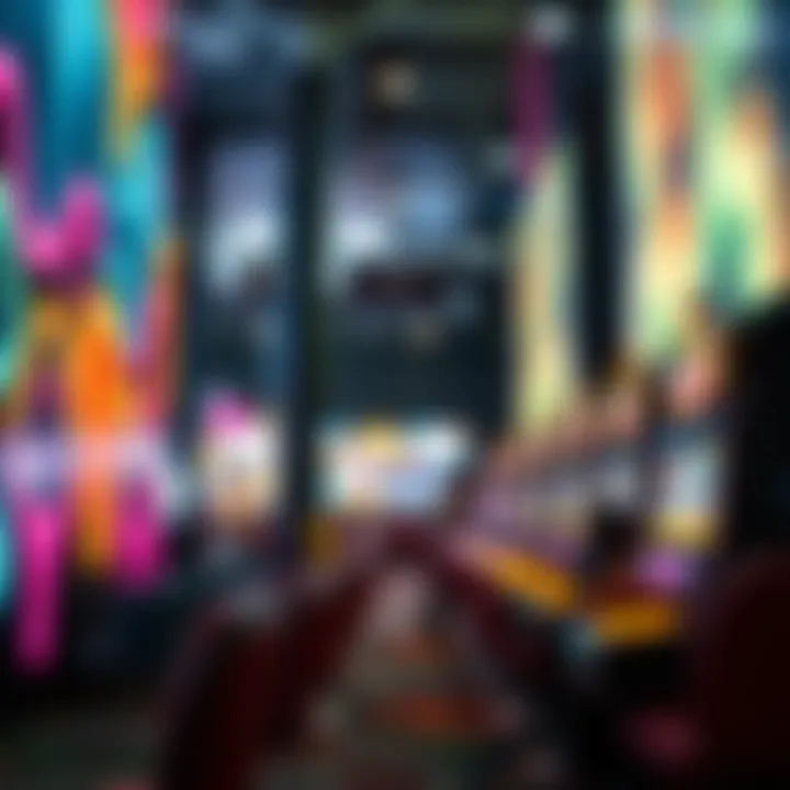 Detail of a digital art installation within the museum