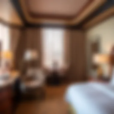 Luxurious guest room at Mohegan Sun Resort featuring modern decor