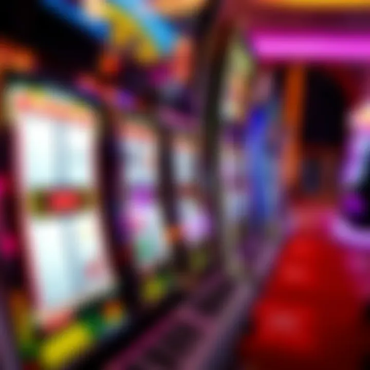 Interactive Interface of a Mohegan Sun Slot Machine Close-up of a slot machine's interactive interface