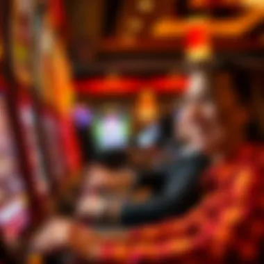 Enjoying Moolah Slots Player enjoying a Moolah slots gaming session