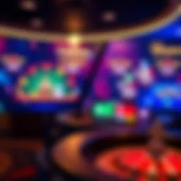 A sophisticated virtual casino interface showcasing engaging live game options.