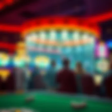 Exciting bingo game atmosphere