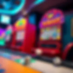 A virtual bingo game in progress with colorful cards and vibrant animations.