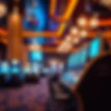 Luxurious Casino Ambiance Elegant casino interior showcasing slot machines