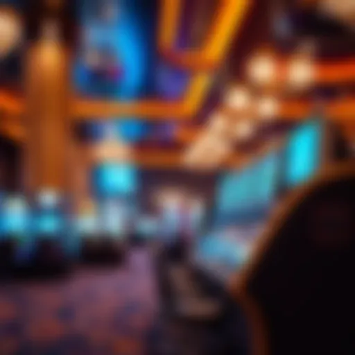 Luxurious Casino Ambiance Elegant casino interior showcasing slot machines