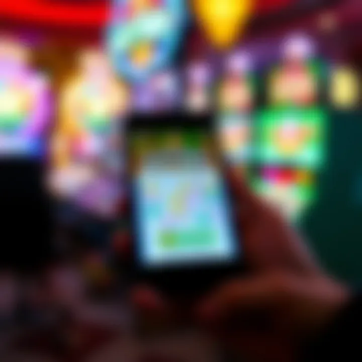 Digital Lottery Ticket Display A digital lottery ticket displayed on a smartphone screen