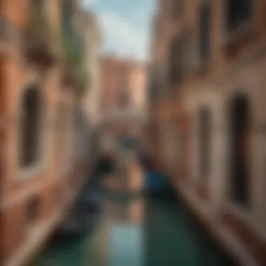 Stunning architectural feature of The Venetian's canal area