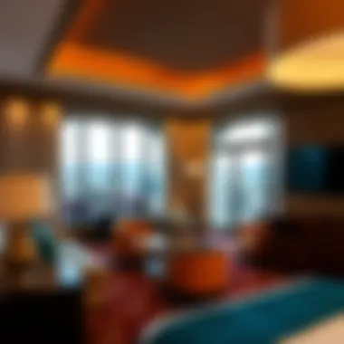 Elegant Guest Accommodation Stylish guest room with upscale furnishings and scenic views.