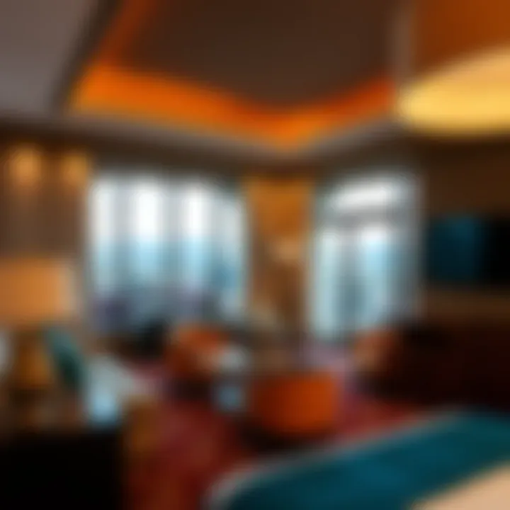 Elegant Guest Accommodation Stylish guest room with upscale furnishings and scenic views.