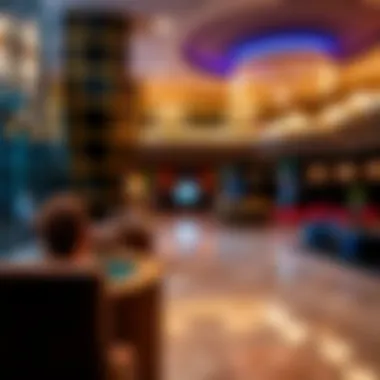 Contemporary Lobby Ambiance Luxurious lobby featuring contemporary design and vibrant decor.