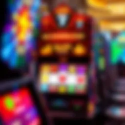 Virtual slot machine interface showcasing vibrant graphics