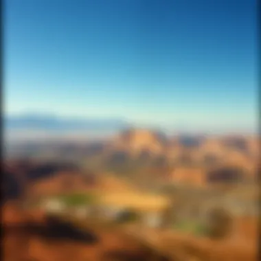 Aerial View of Utah's Landscape Aerial view of Utah's landscape with mountains
