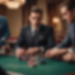 Illustration showcasing the traditional poker suit hierarchy