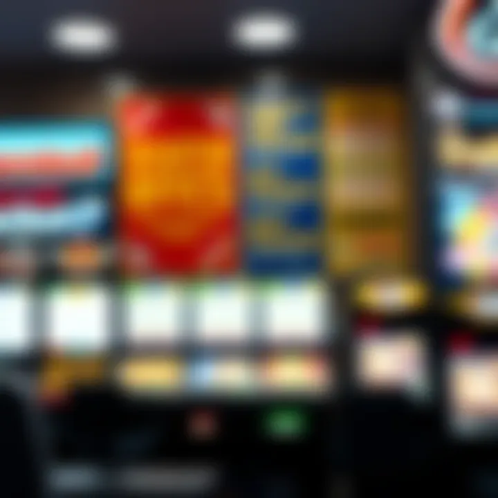 Retailer showcasing scratch-off ticket options