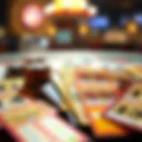 Variety of scratch-off tickets displayed