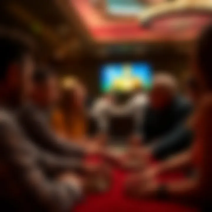Guests engaged in a thrilling casino game