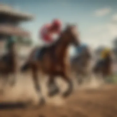 The Heritage of Horse Racing A historical depiction of horse racing, illustrating its rich heritage