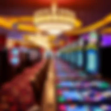 Exciting Gaming Facilities Vibrant casino floor with gaming tables