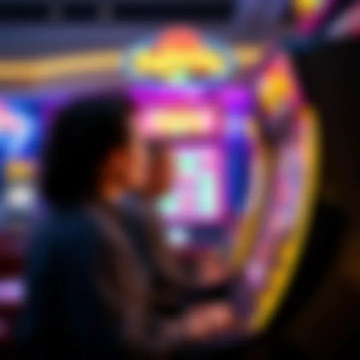 Dynamic depiction of players in action, engaging with the Fa Fa Fa slot machine