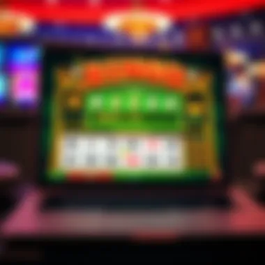 A laptop displaying a bingo game interface with no deposit required