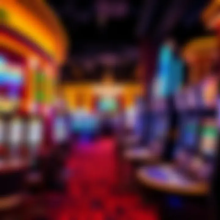 Gaming Options at Resort World Casino Vibrant gaming area filled with diverse slot machines and table games