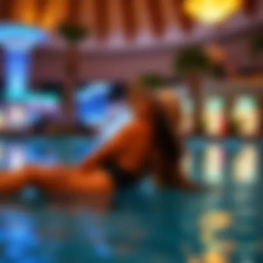 Luxurious Pool Area at Resorts World Las Vegas