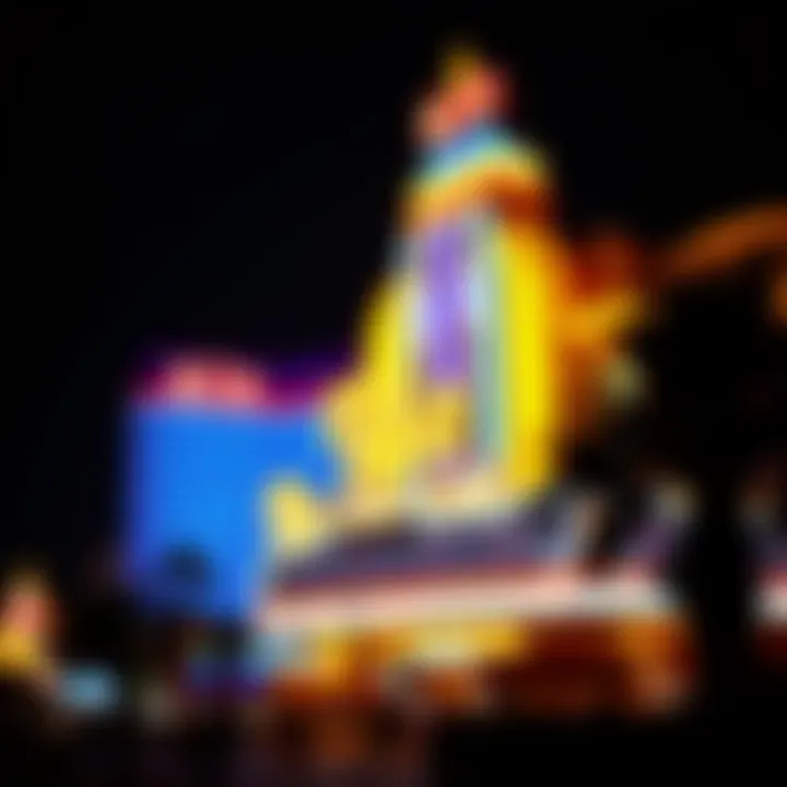 A stunning view of the Rio Casino at night