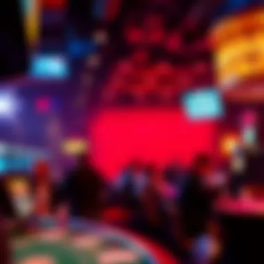 Vibrant Entertainment Scene at Rock Hotel Las Vegas Vibrant entertainment scene at Rock Hotel Las Vegas highlighting live performances