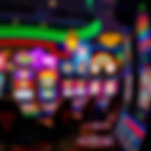 Vibrant slot machine display at San Pablo Casino