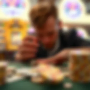 Psychological factors influencing scratch ticket purchases depicted visually