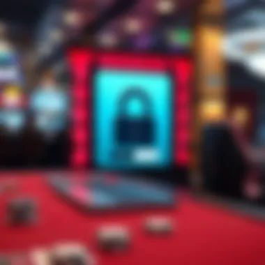 Visual representation of security measures in online gaming logins