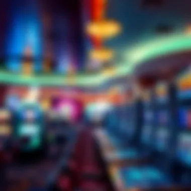 Vibrant Gaming Atmosphere at Seminole Hollywood Casino Interior gaming floor filled with slot machines and table games