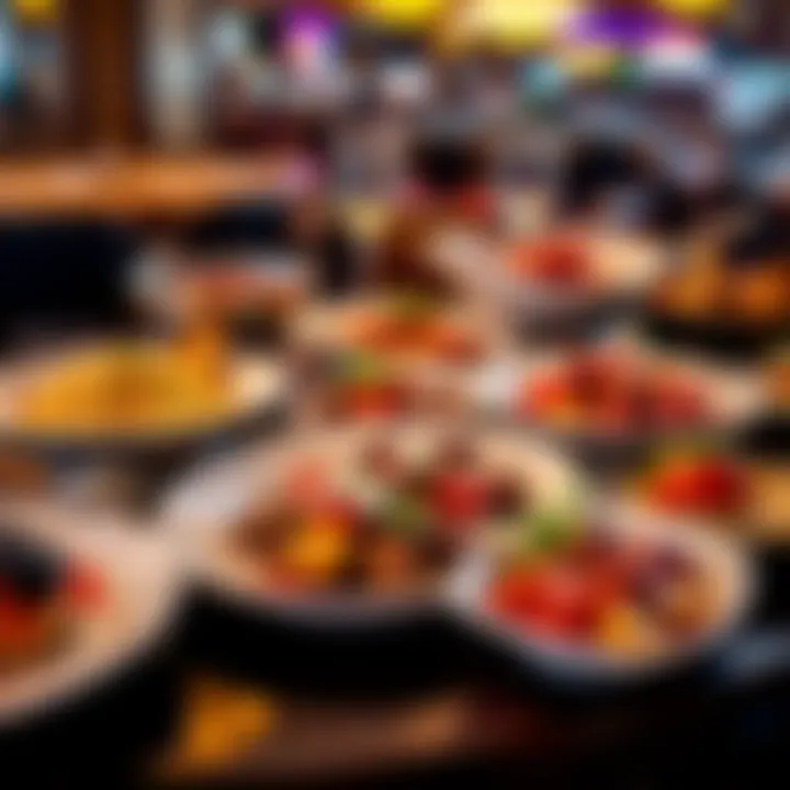 A colorful array of Italian dishes beautifully plated