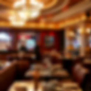 Elegant dining setup reflecting Las Vegas ambiance