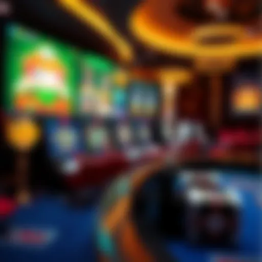 Diverse Games in Virtual Casino Virtual casino interface showcasing diverse games