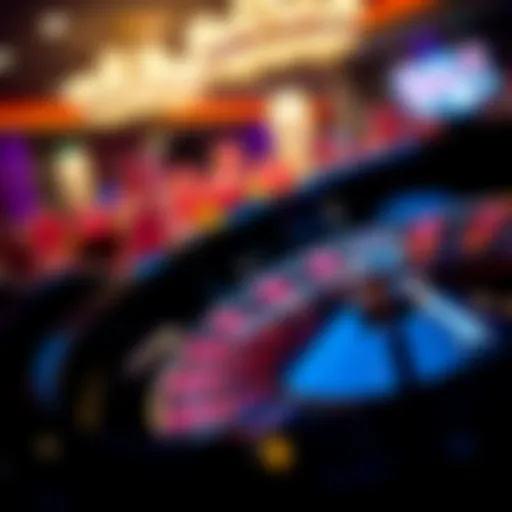 Elegant roulette wheel with vibrant colors