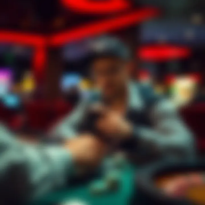 Mindful gamer practicing responsible gambling
