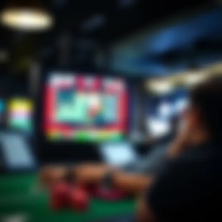 Technology's Role in Sports Betting A representation of technology's impact on sports betting.