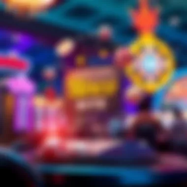 Technological Advancements in Bingo Gaming An illustration depicting the integration of technology in online bingo, with elements representing connectivity and community.