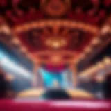 A captivating stage set designed for The Donny Show, showcasing intricate lighting and decor.