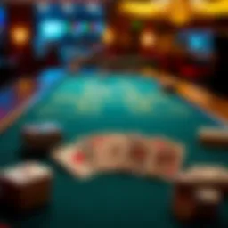 An array of seven-card game variants displayed on a table